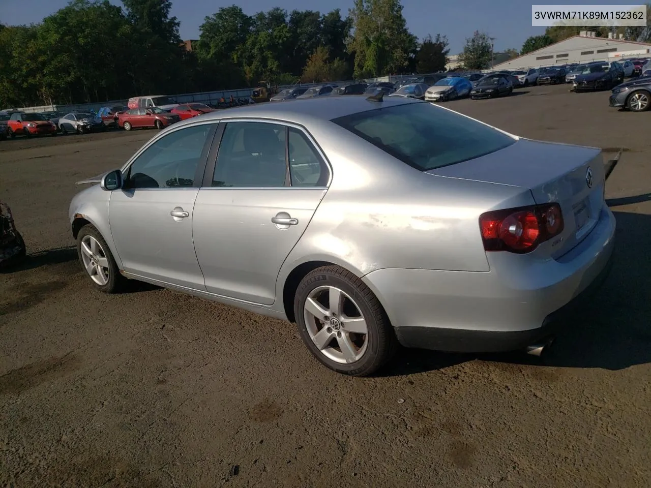 2009 Volkswagen Jetta Se VIN: 3VWRM71K89M152362 Lot: 71493944