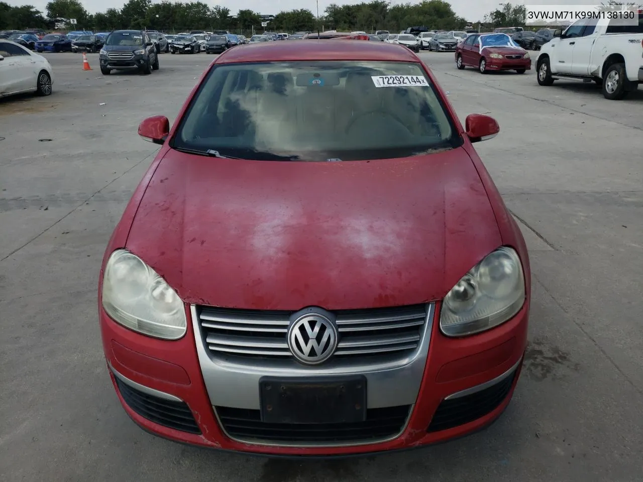 2009 Volkswagen Jetta S VIN: 3VWJM71K99M138130 Lot: 72292144