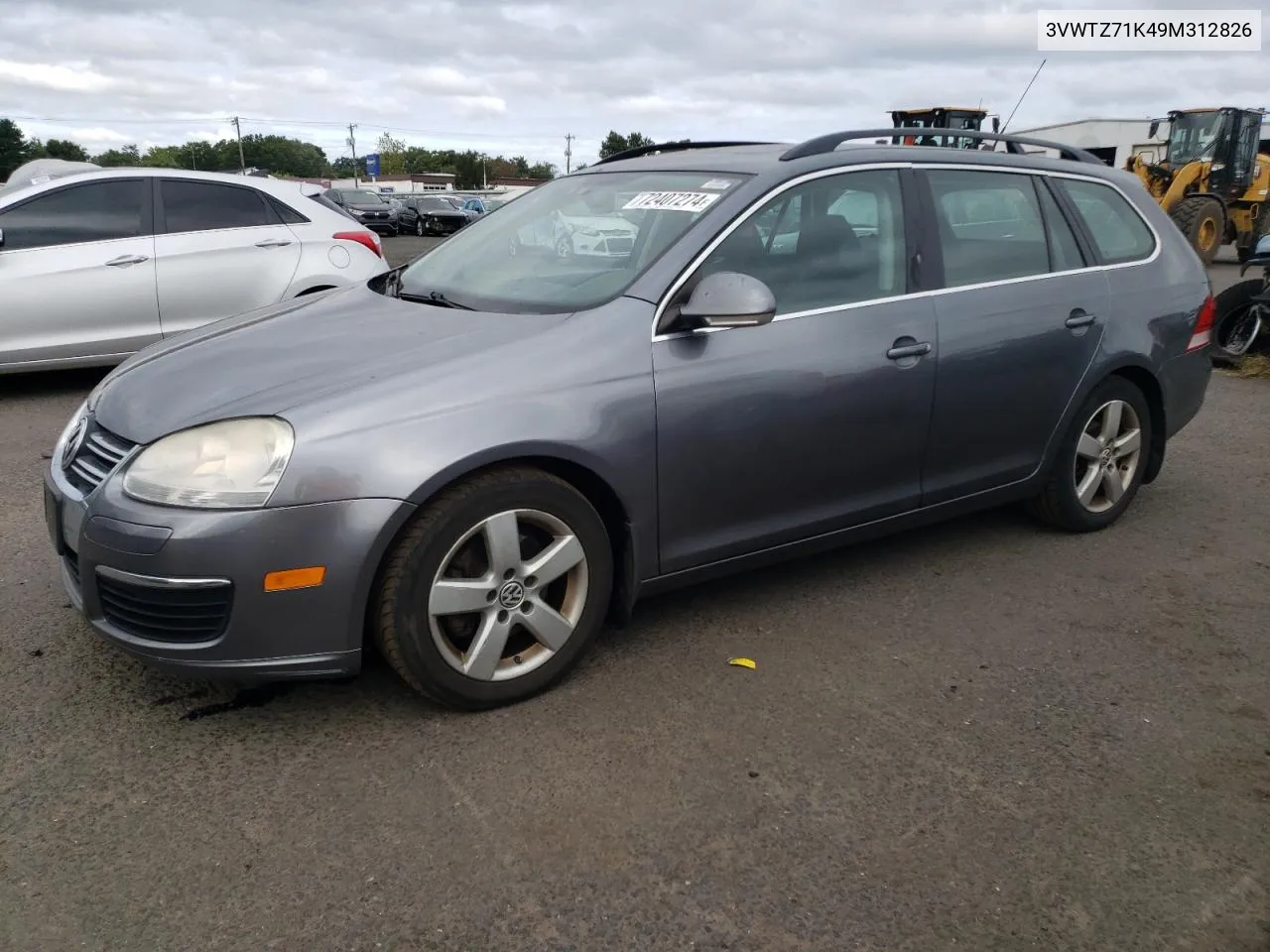 2009 Volkswagen Jetta Se VIN: 3VWTZ71K49M312826 Lot: 72407274