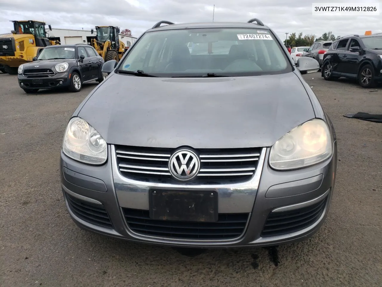 2009 Volkswagen Jetta Se VIN: 3VWTZ71K49M312826 Lot: 72407274