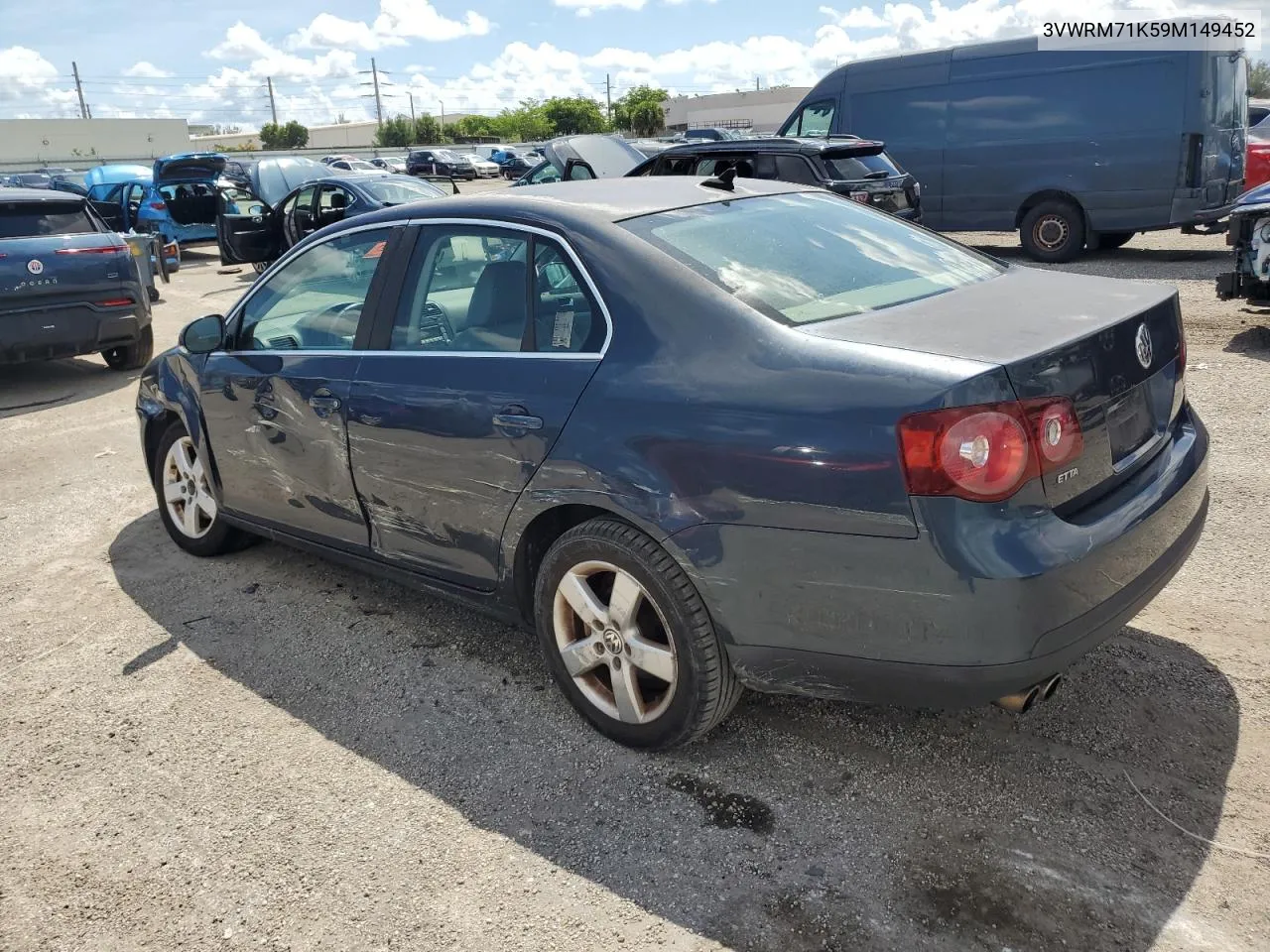 2009 Volkswagen Jetta Se VIN: 3VWRM71K59M149452 Lot: 72695554