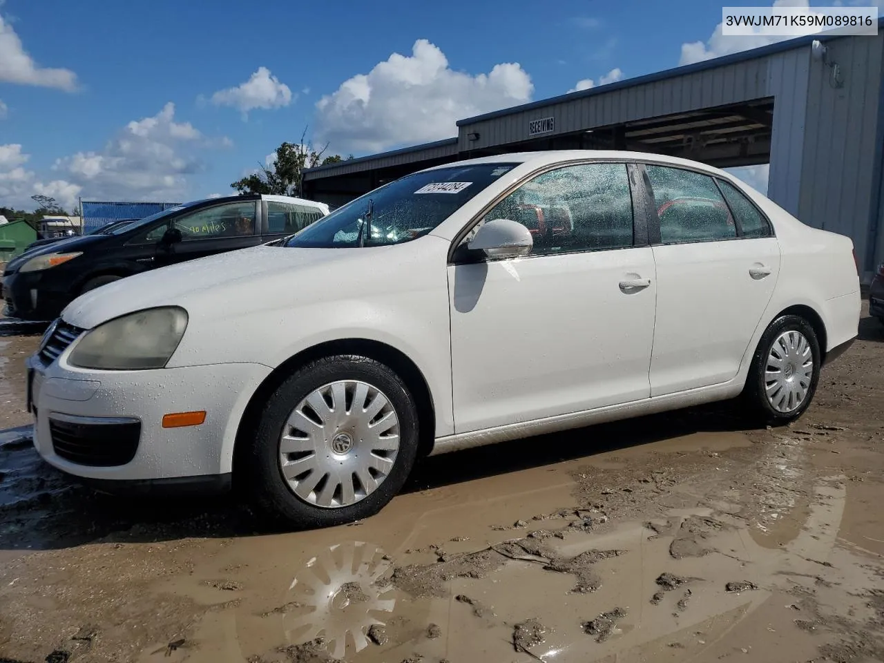 2009 Volkswagen Jetta S VIN: 3VWJM71K59M089816 Lot: 73744284