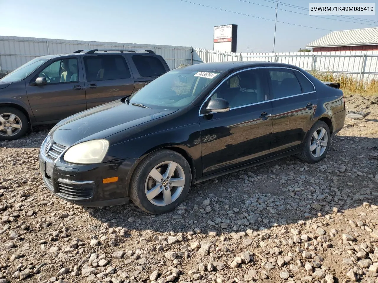 2009 Volkswagen Jetta Se VIN: 3VWRM71K49M085419 Lot: 74338704