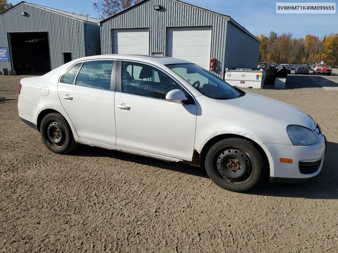 2009 Volkswagen Jetta S VIN: 3VWHM71K49M099655 Lot: 75485344