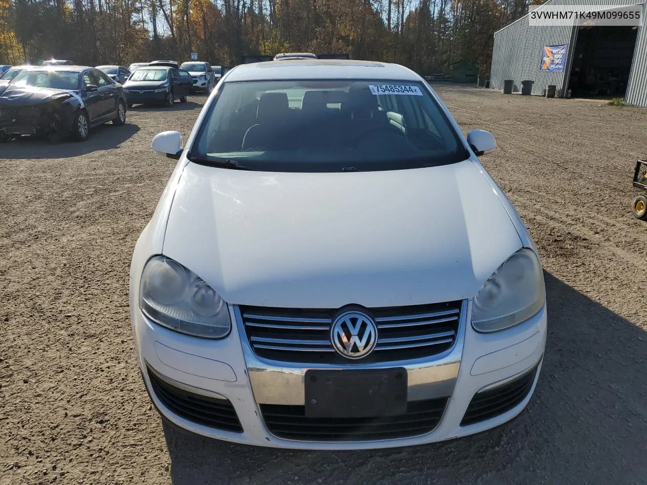 2009 Volkswagen Jetta S VIN: 3VWHM71K49M099655 Lot: 75485344