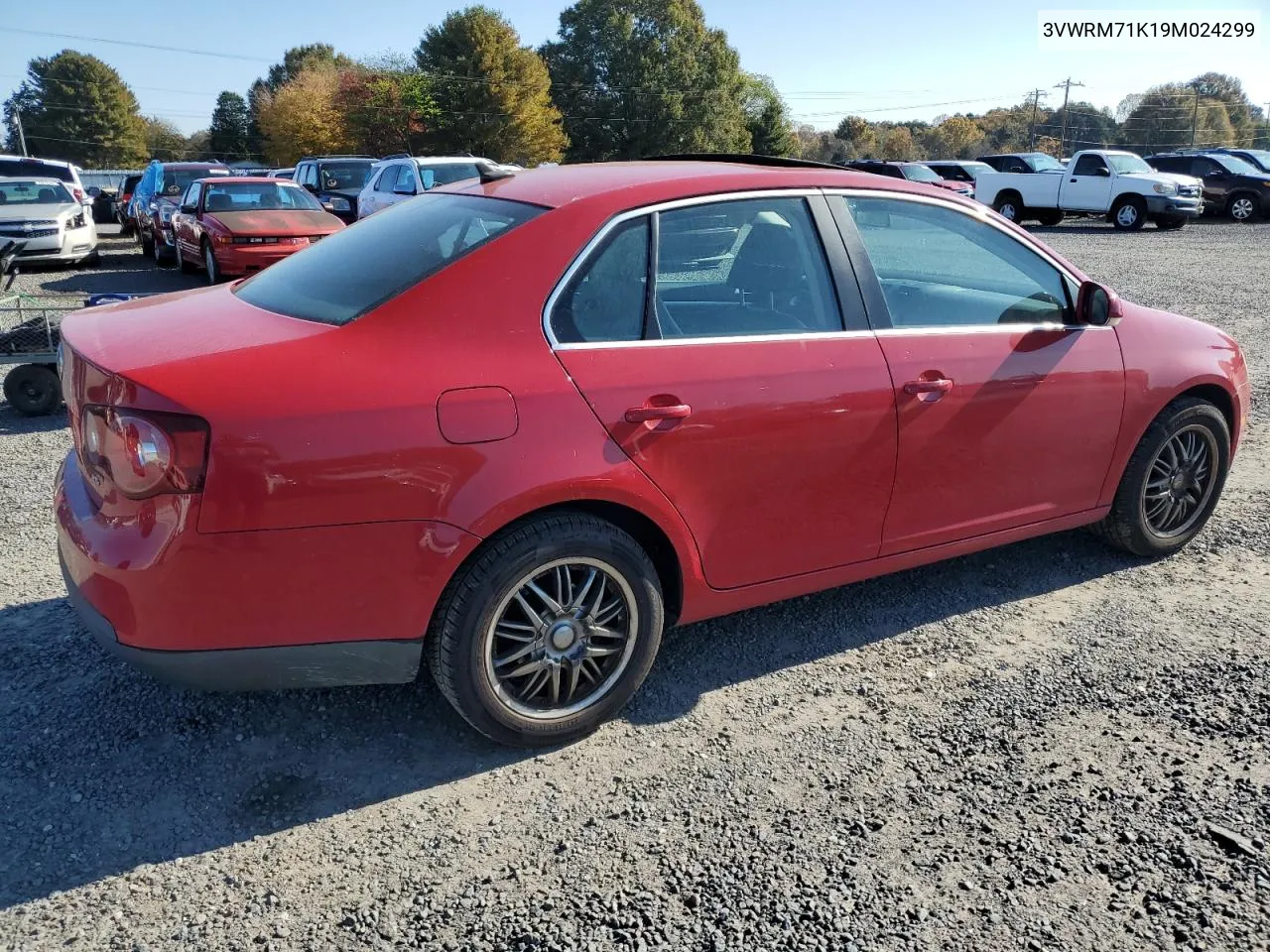 2009 Volkswagen Jetta Se VIN: 3VWRM71K19M024299 Lot: 77084334