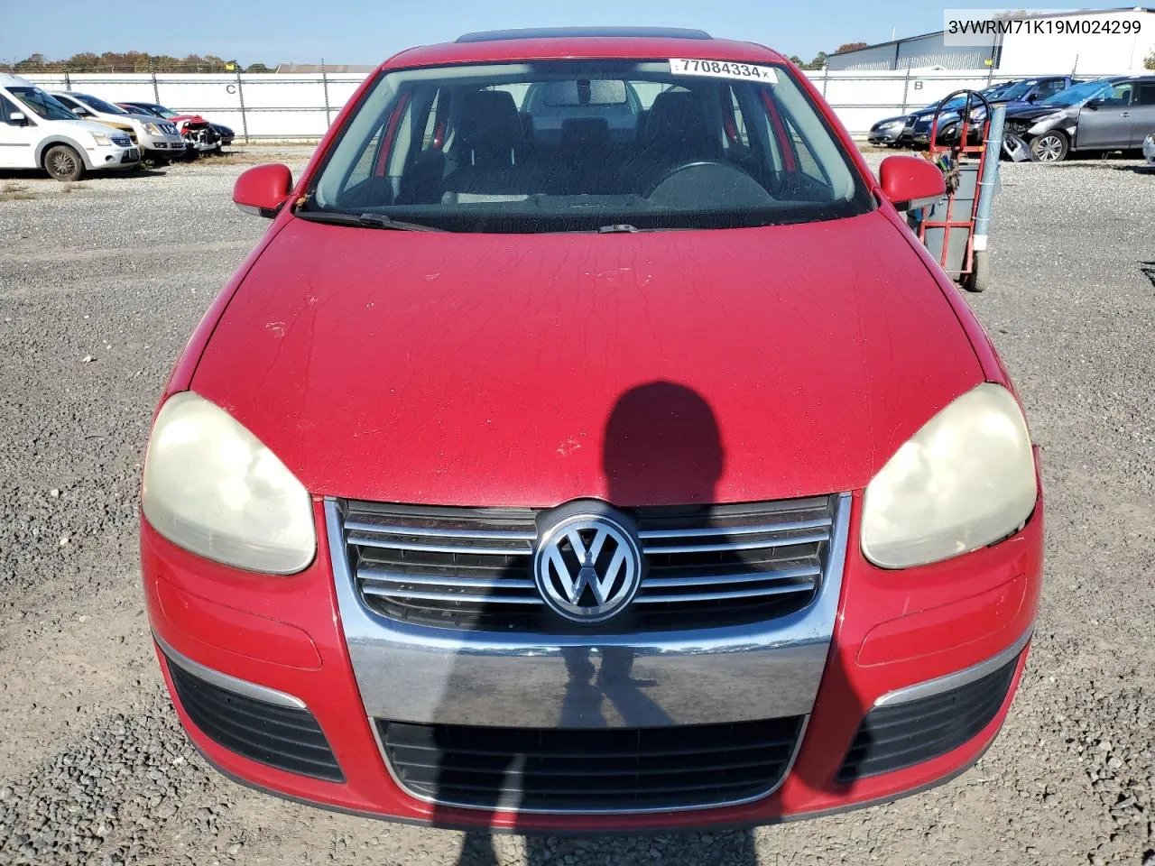 2009 Volkswagen Jetta Se VIN: 3VWRM71K19M024299 Lot: 77084334