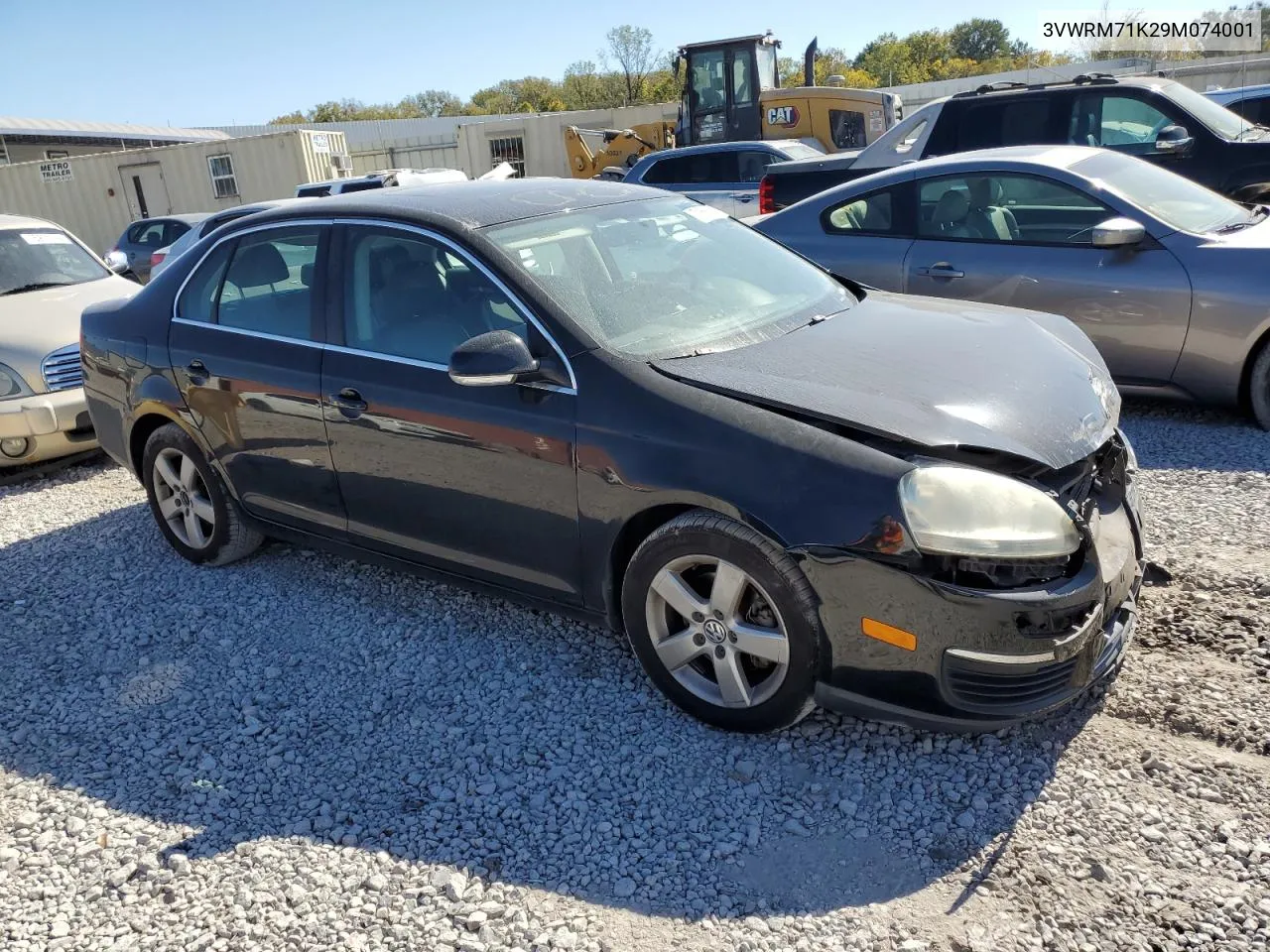 2009 Volkswagen Jetta Se VIN: 3VWRM71K29M074001 Lot: 77165694