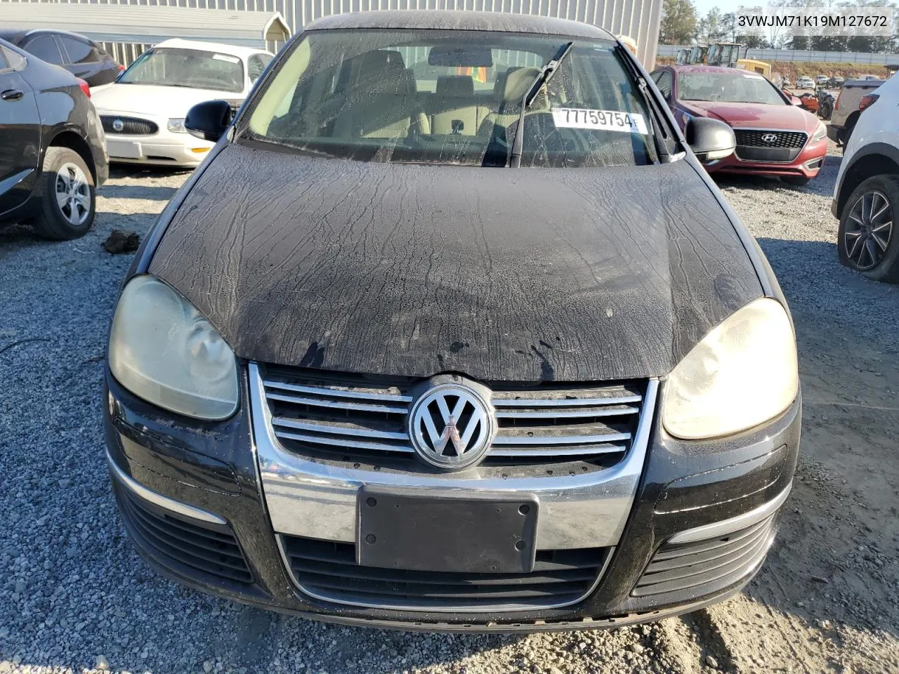 2009 Volkswagen Jetta S VIN: 3VWJM71K19M127672 Lot: 77759754