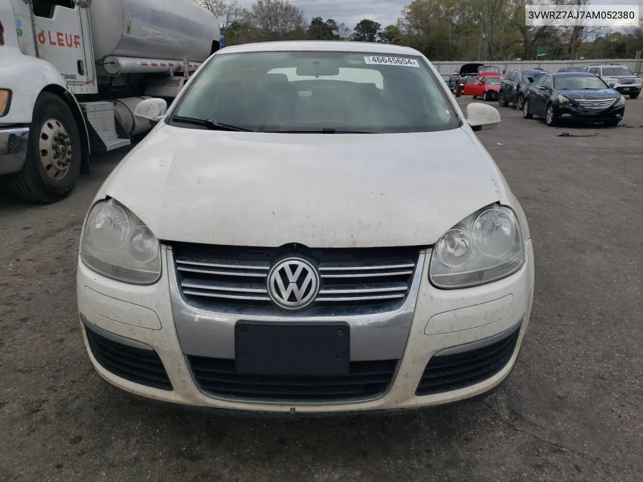 2010 Volkswagen Jetta Se VIN: 3VWRZ7AJ7AM052380 Lot: 46645654