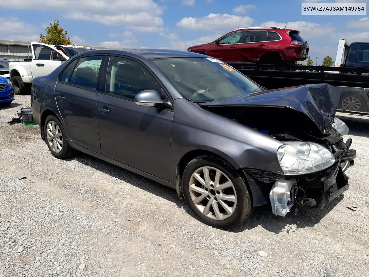 2010 Volkswagen Jetta Se VIN: 3VWRZ7AJ3AM149754 Lot: 67915654