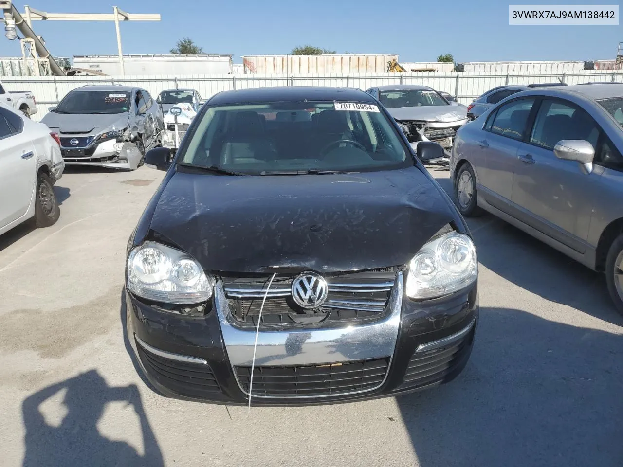 2010 Volkswagen Jetta Se VIN: 3VWRX7AJ9AM138442 Lot: 70710954