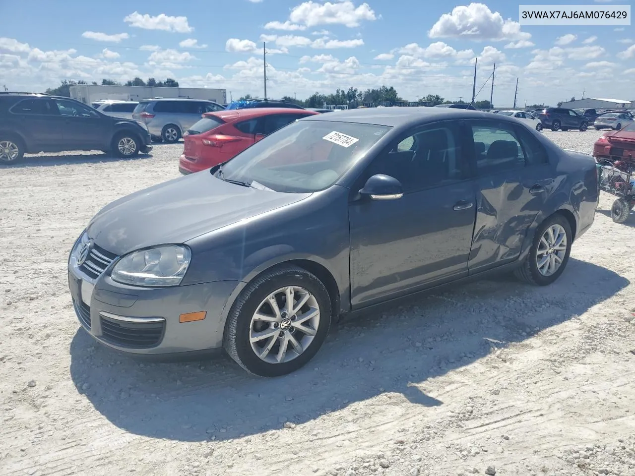 2010 Volkswagen Jetta Limited VIN: 3VWAX7AJ6AM076429 Lot: 72157784