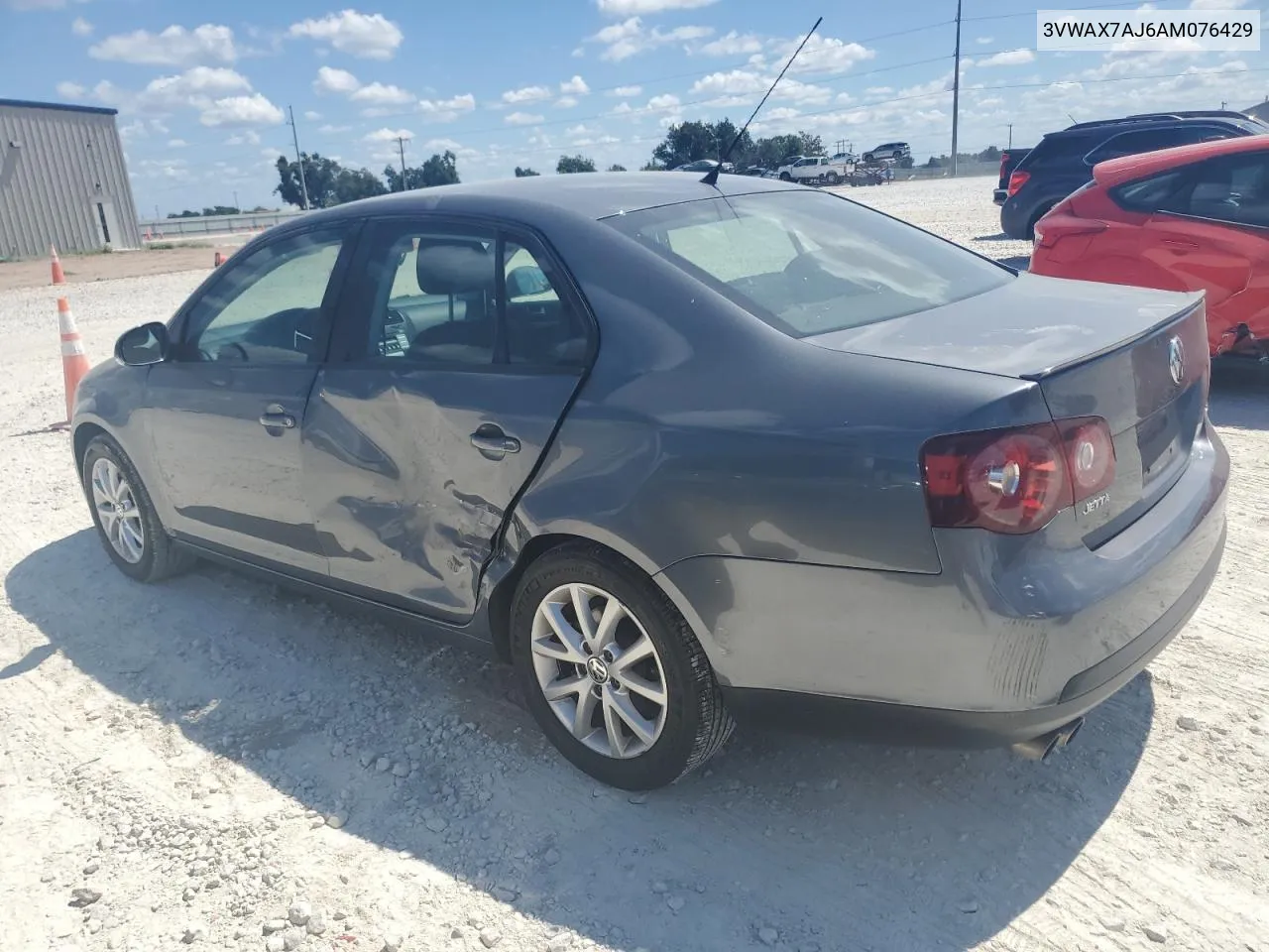 2010 Volkswagen Jetta Limited VIN: 3VWAX7AJ6AM076429 Lot: 72157784