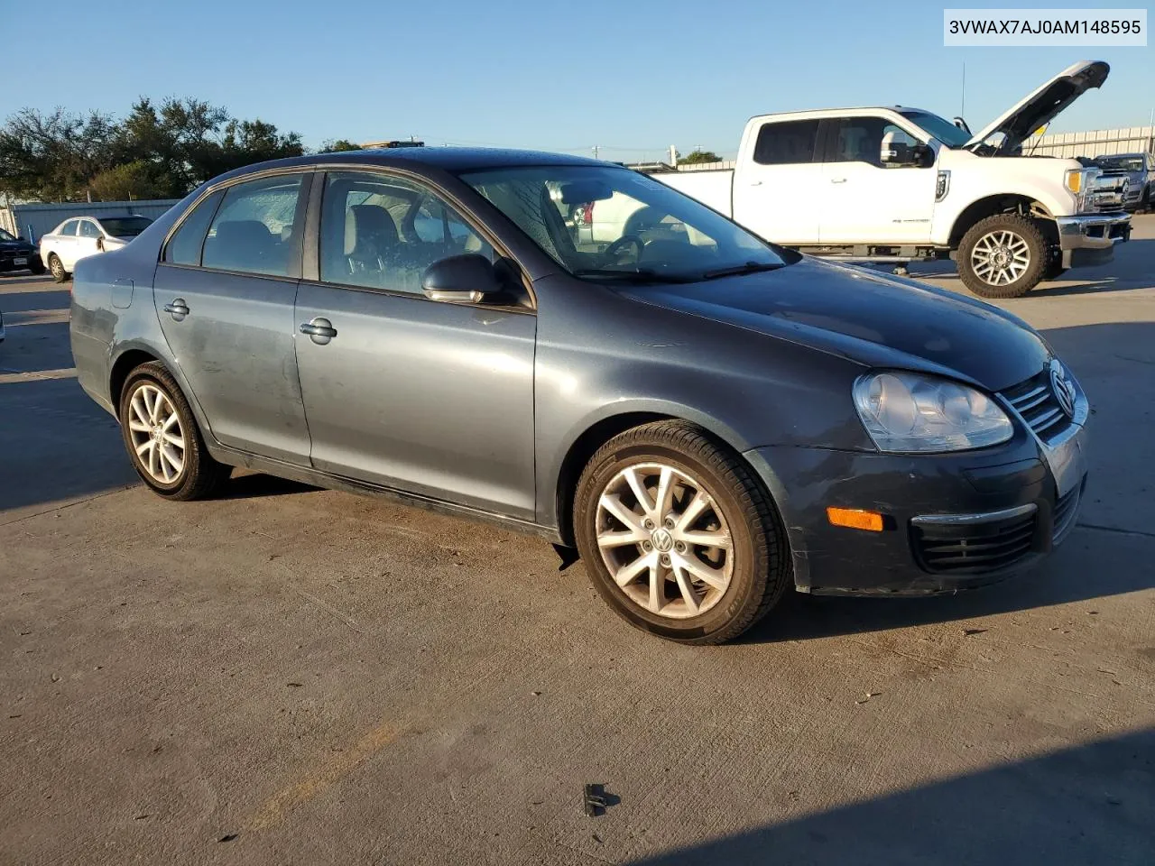 2010 Volkswagen Jetta Limited VIN: 3VWAX7AJ0AM148595 Lot: 72272594