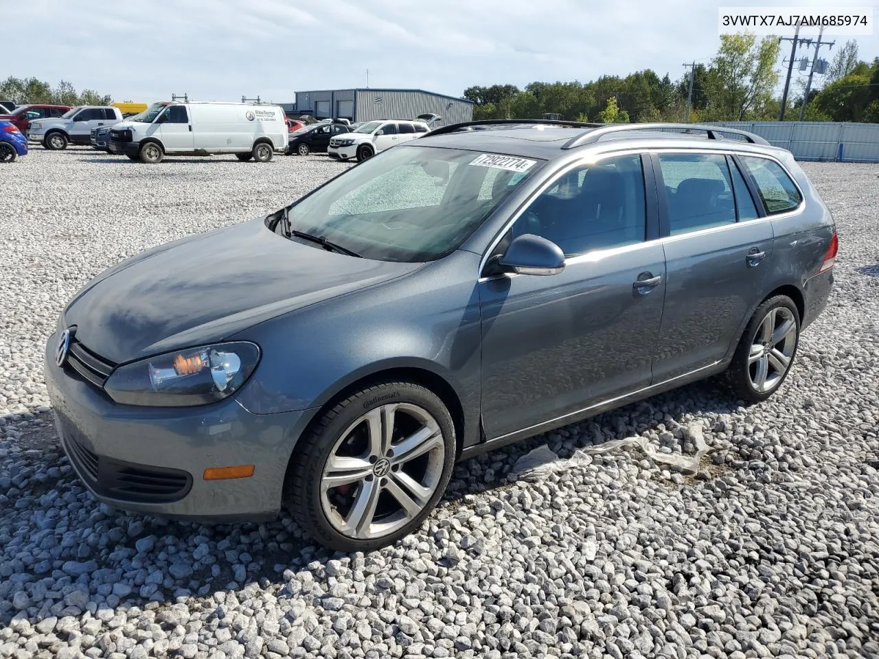 2010 Volkswagen Jetta Se VIN: 3VWTX7AJ7AM685974 Lot: 72922774