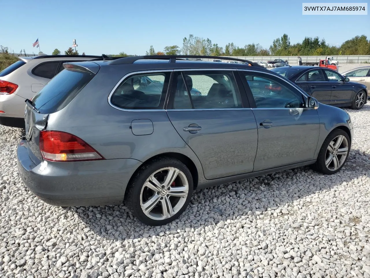 2010 Volkswagen Jetta Se VIN: 3VWTX7AJ7AM685974 Lot: 72922774