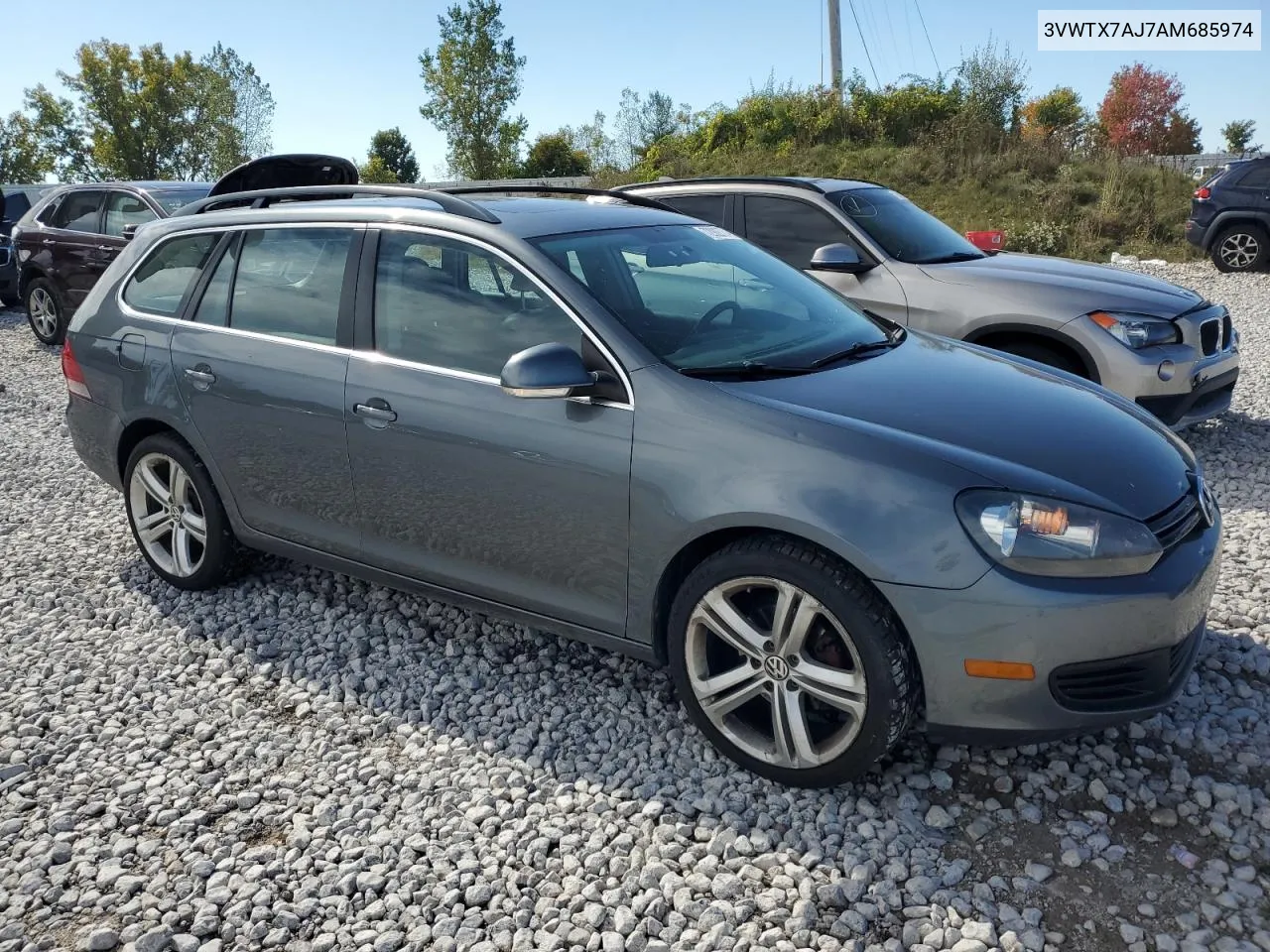 2010 Volkswagen Jetta Se VIN: 3VWTX7AJ7AM685974 Lot: 72922774