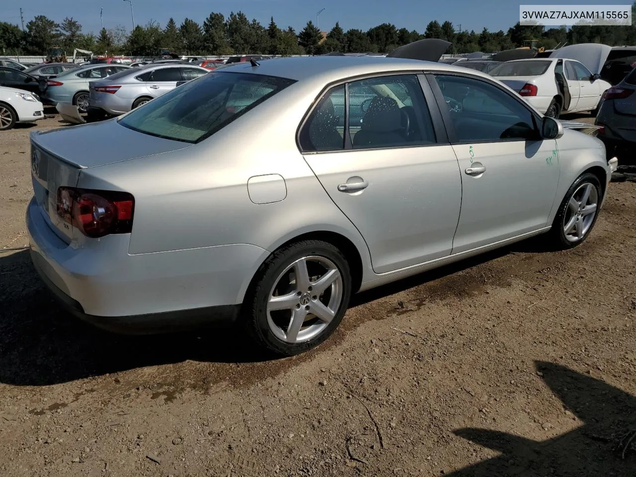 2010 Volkswagen Jetta Limited VIN: 3VWAZ7AJXAM115565 Lot: 73030934