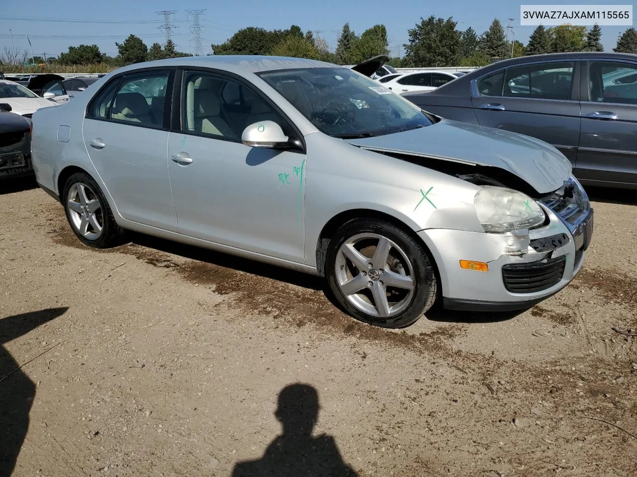 2010 Volkswagen Jetta Limited VIN: 3VWAZ7AJXAM115565 Lot: 73030934