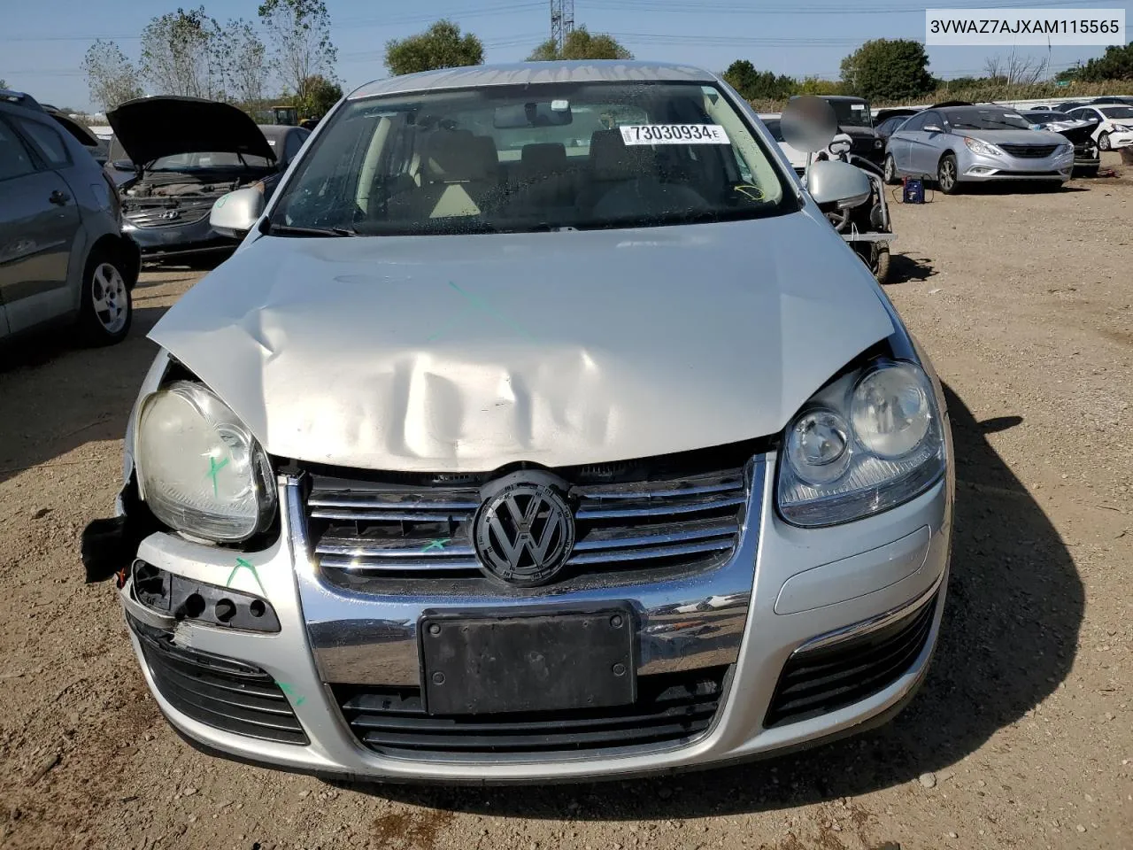 2010 Volkswagen Jetta Limited VIN: 3VWAZ7AJXAM115565 Lot: 73030934