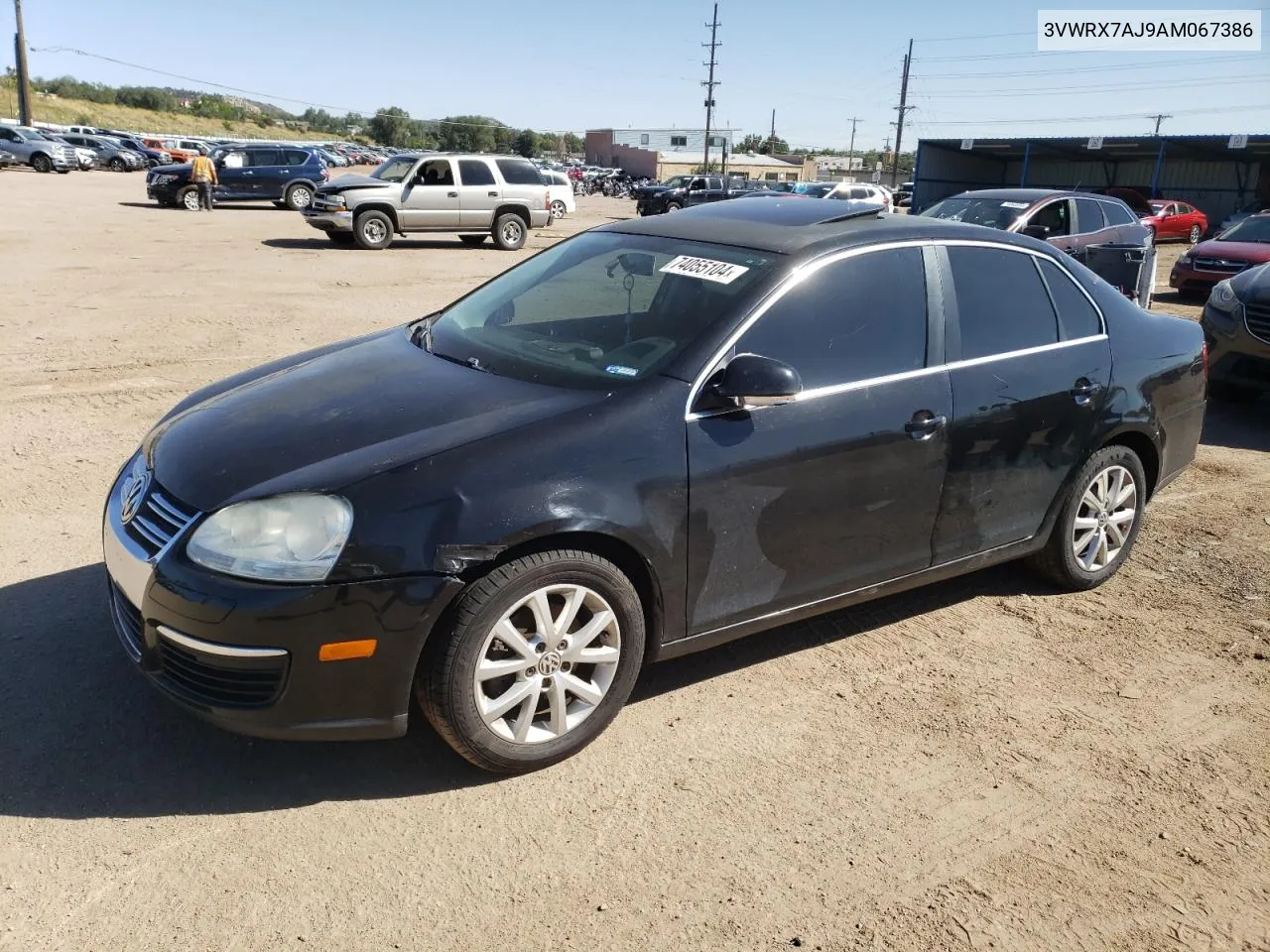 2010 Volkswagen Jetta Se VIN: 3VWRX7AJ9AM067386 Lot: 74055104