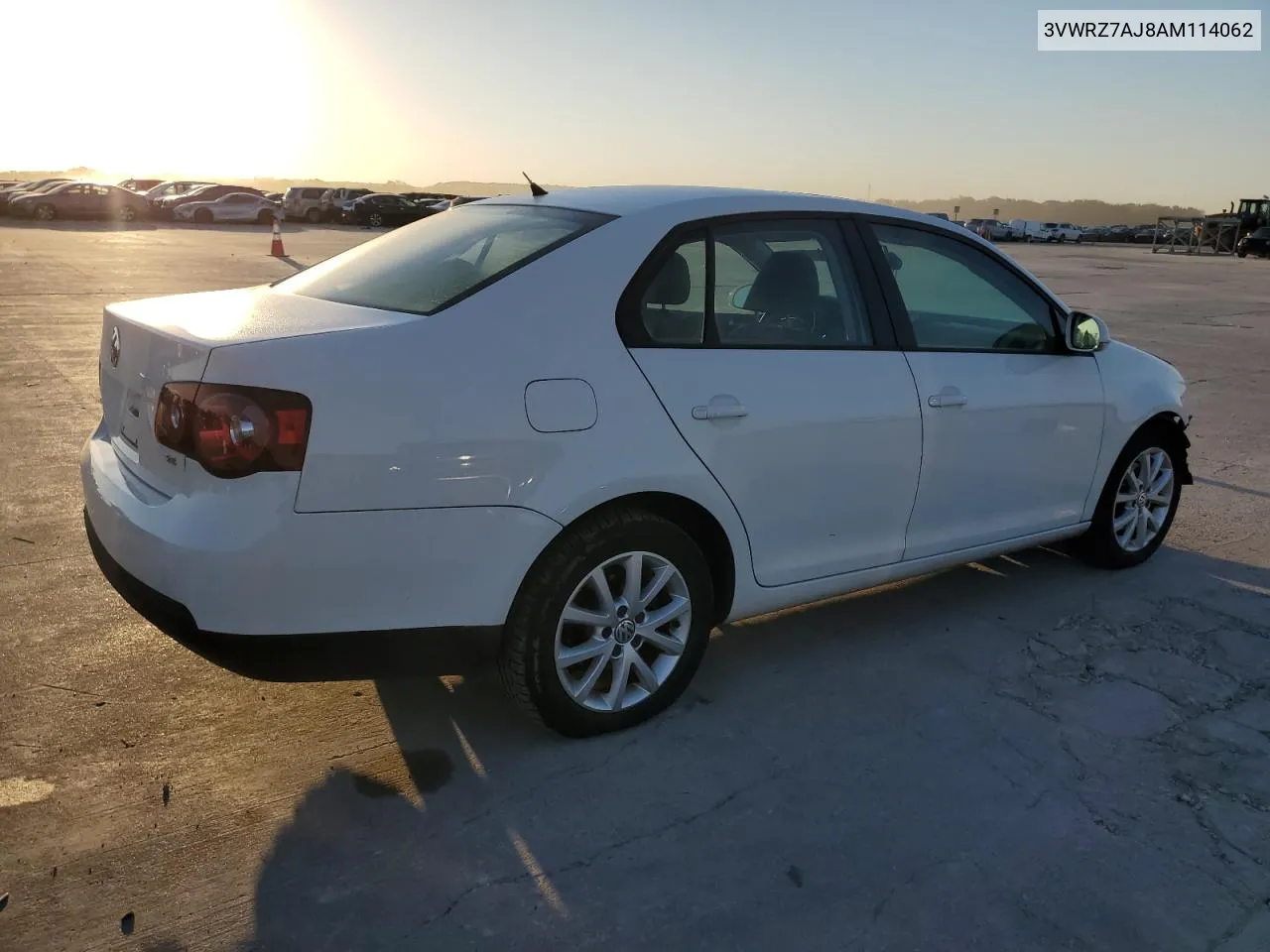 2010 Volkswagen Jetta Se VIN: 3VWRZ7AJ8AM114062 Lot: 74247194