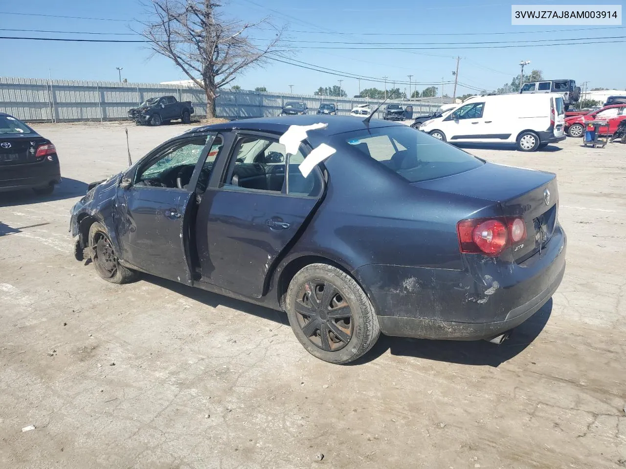 2010 Volkswagen Jetta S VIN: 3VWJZ7AJ8AM003914 Lot: 74547044