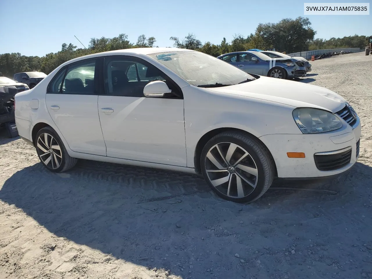 2010 Volkswagen Jetta S VIN: 3VWJX7AJ1AM075835 Lot: 74973814