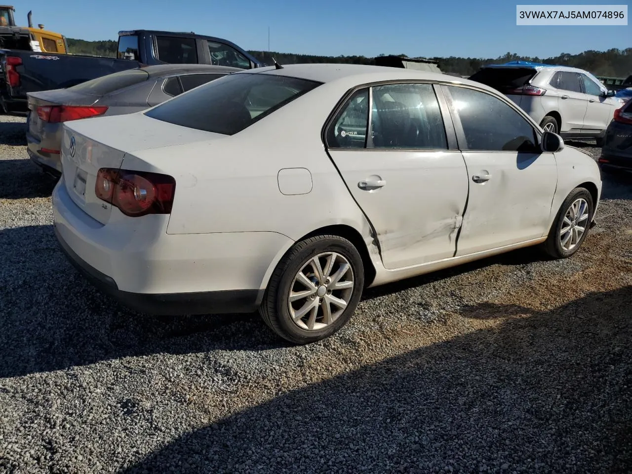 2010 Volkswagen Jetta Limited VIN: 3VWAX7AJ5AM074896 Lot: 75315294