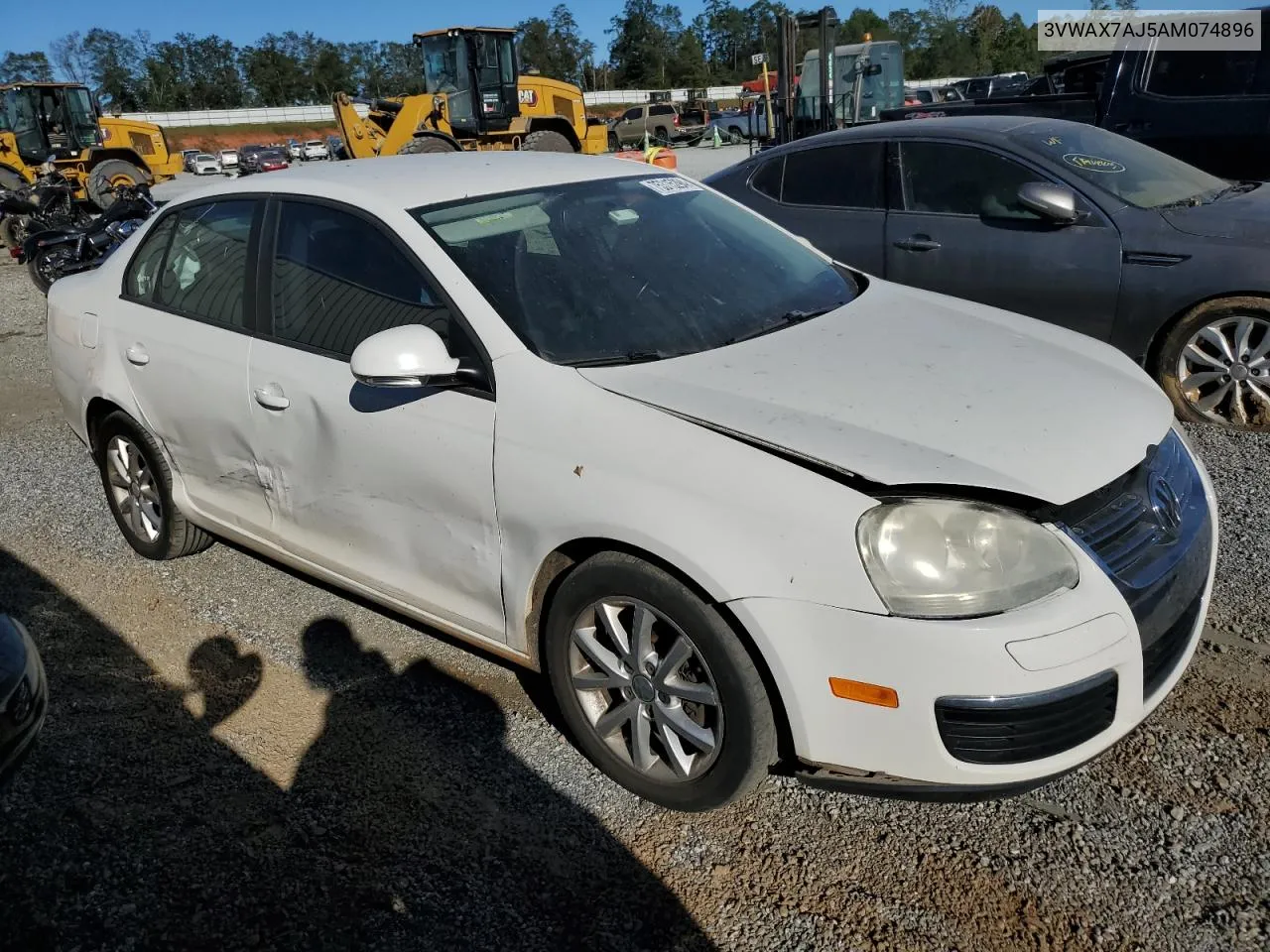 2010 Volkswagen Jetta Limited VIN: 3VWAX7AJ5AM074896 Lot: 75315294