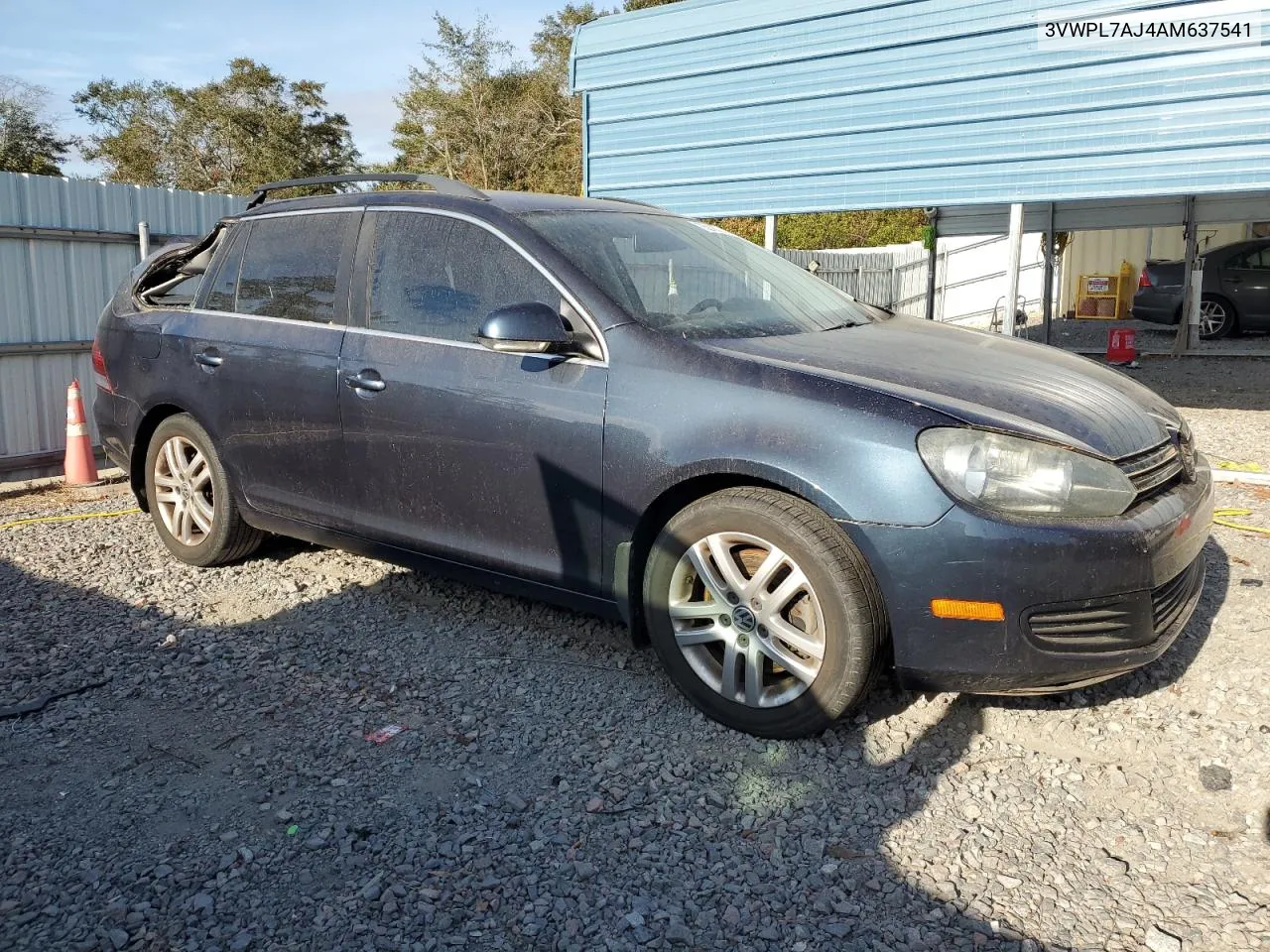 2010 Volkswagen Jetta Tdi VIN: 3VWPL7AJ4AM637541 Lot: 76248454