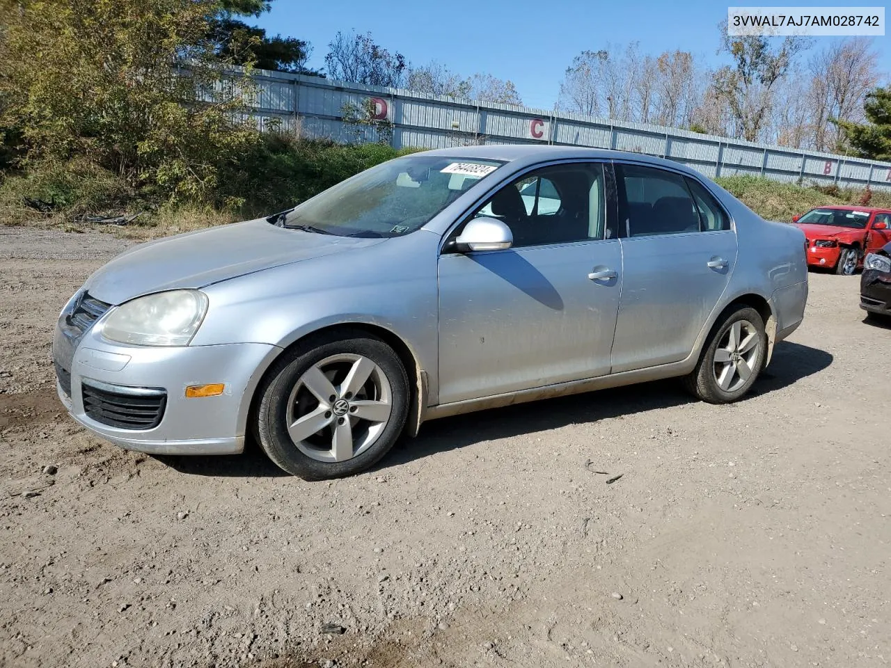 2010 Volkswagen Jetta Tdi VIN: 3VWAL7AJ7AM028742 Lot: 76446824