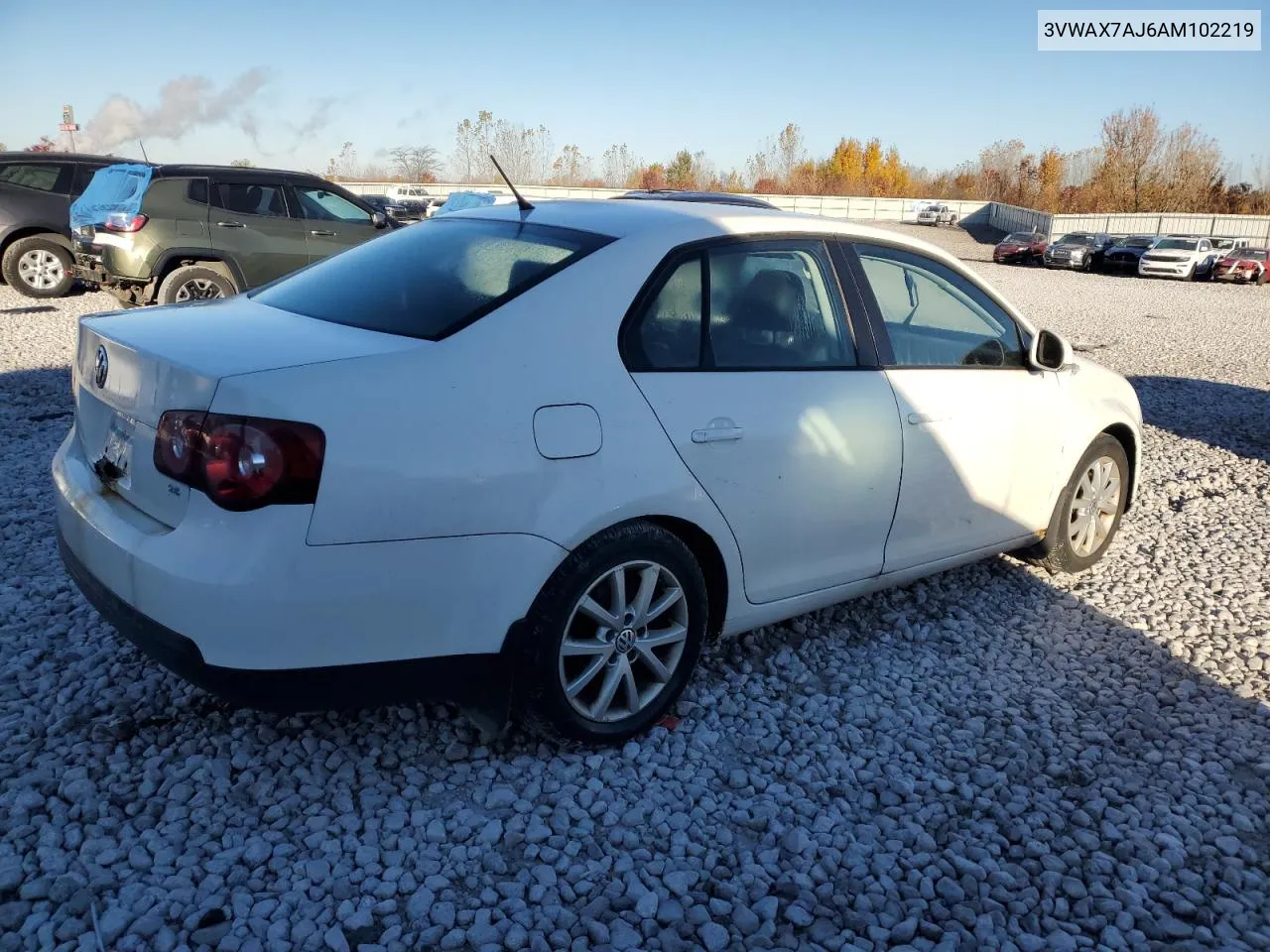 2010 Volkswagen Jetta Limited VIN: 3VWAX7AJ6AM102219 Lot: 77831264