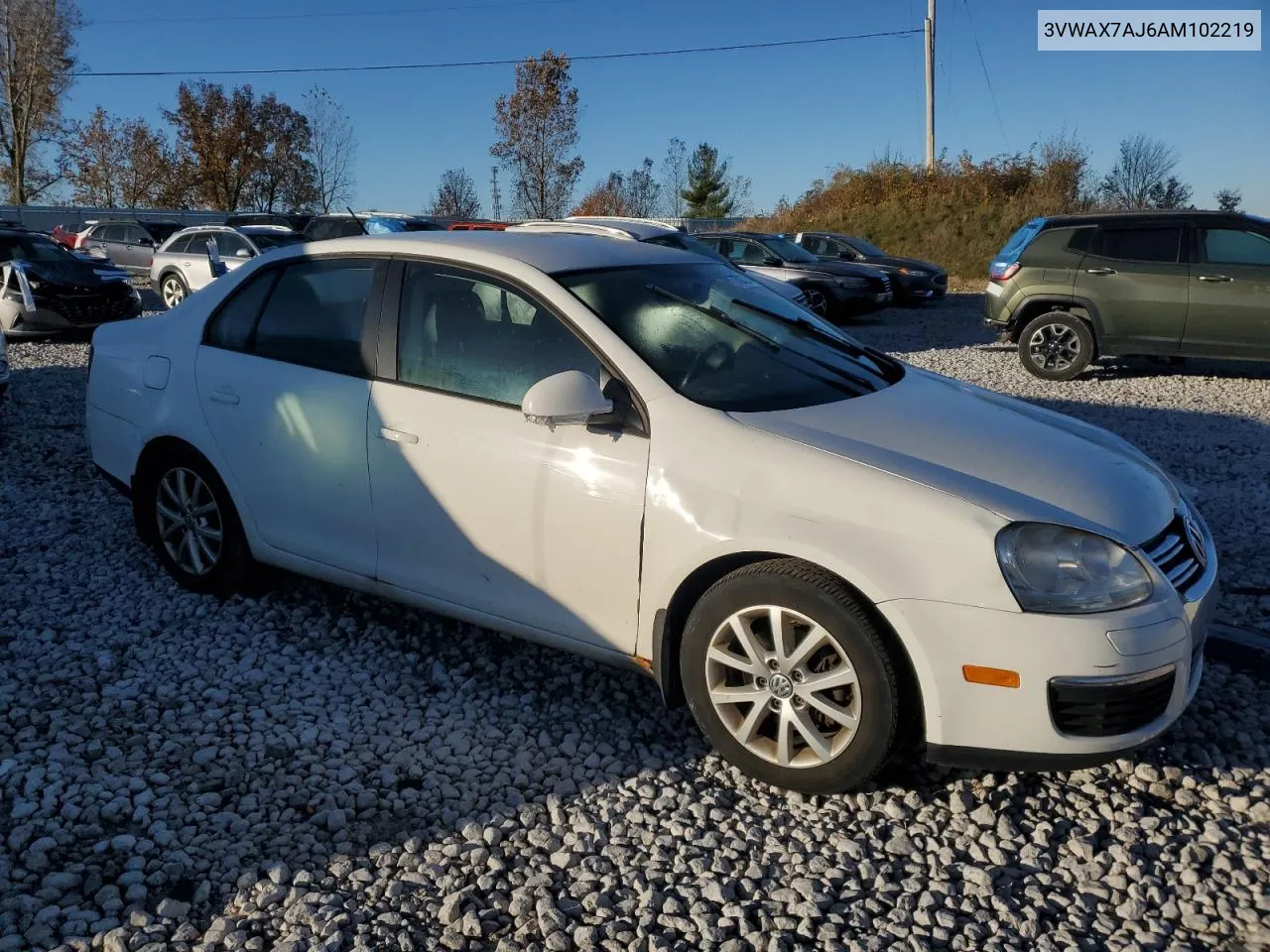 2010 Volkswagen Jetta Limited VIN: 3VWAX7AJ6AM102219 Lot: 77831264