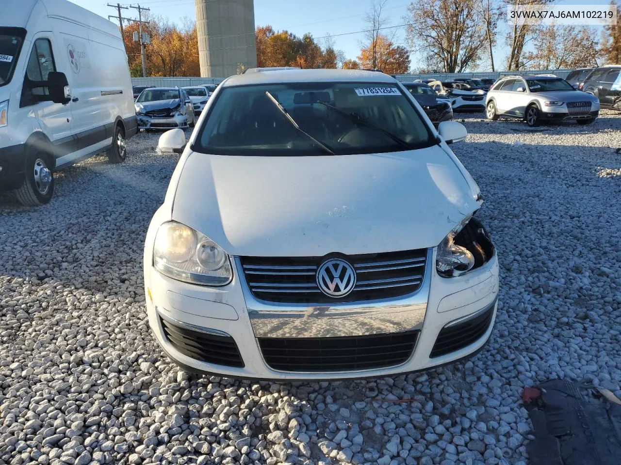 2010 Volkswagen Jetta Limited VIN: 3VWAX7AJ6AM102219 Lot: 77831264