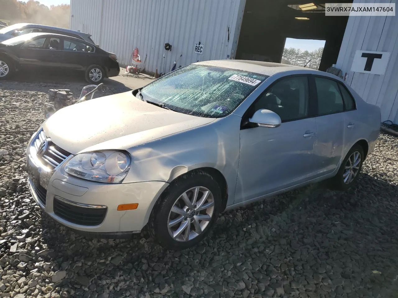 2010 Volkswagen Jetta Se VIN: 3VWRX7AJXAM147604 Lot: 77849694