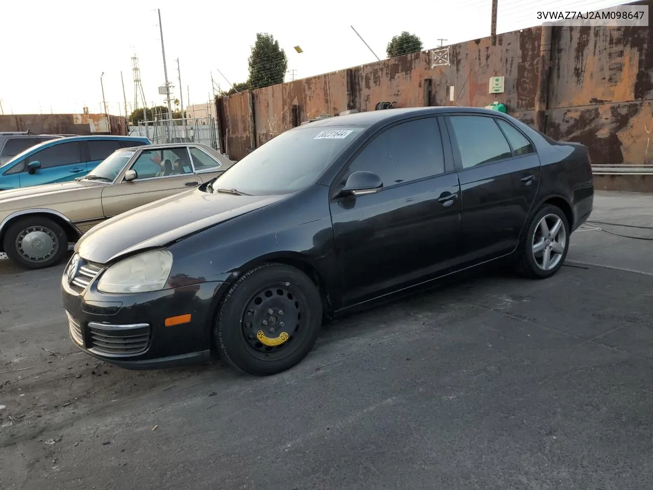 2010 Volkswagen Jetta Limited VIN: 3VWAZ7AJ2AM098647 Lot: 80231644