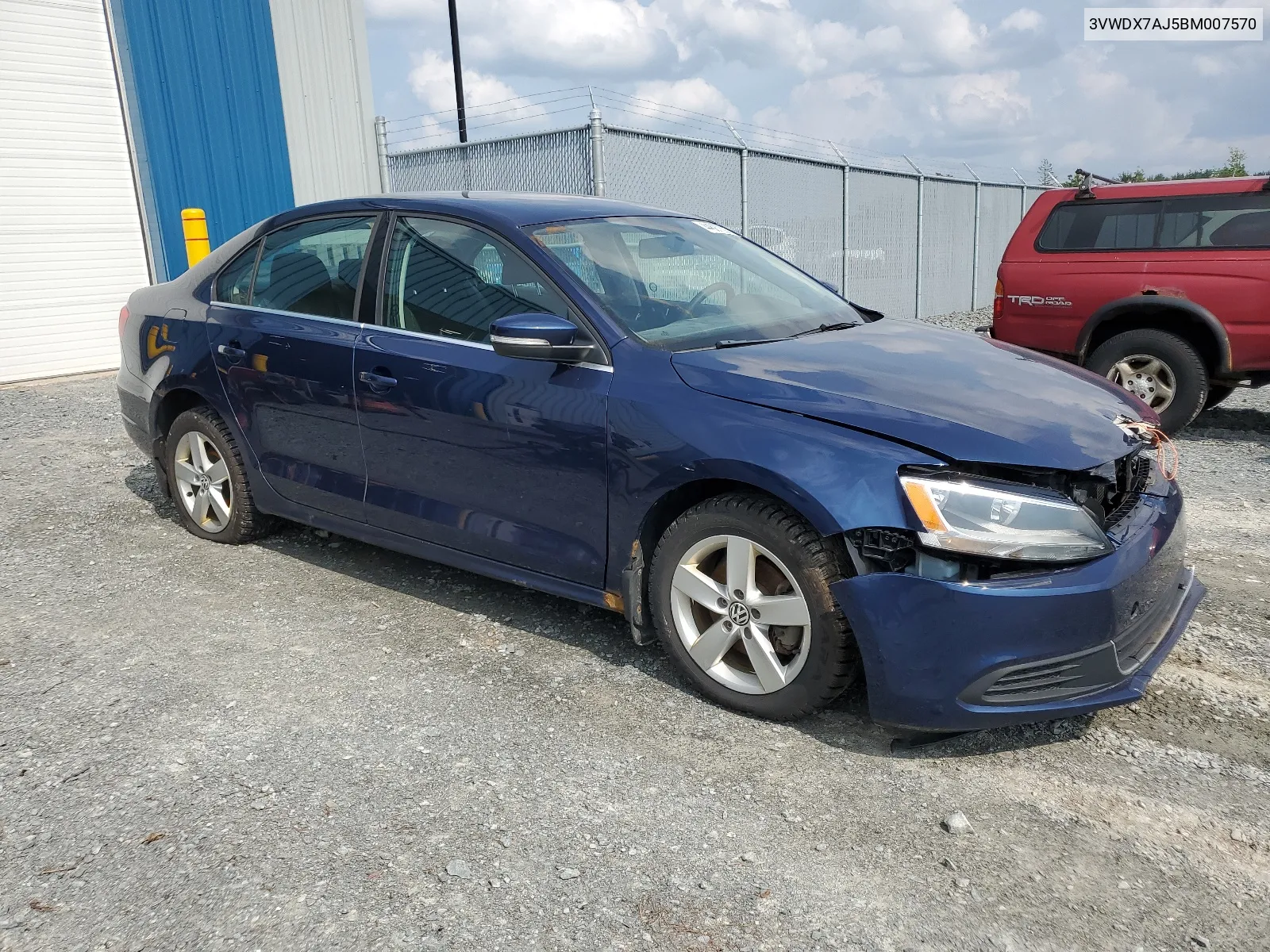 2011 Volkswagen Jetta Se VIN: 3VWDX7AJ5BM007570 Lot: 44687394