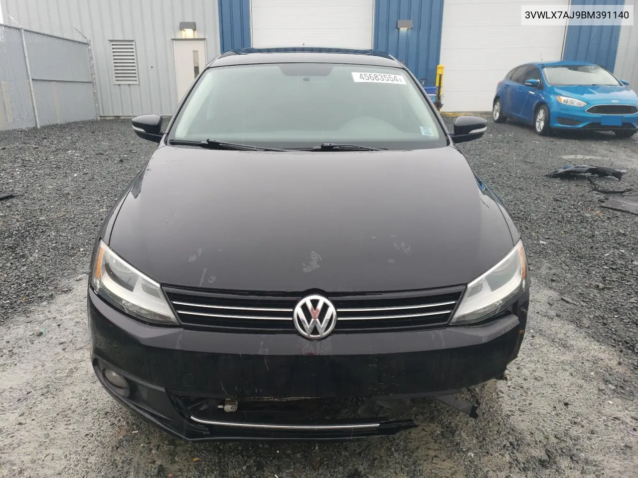 2011 Volkswagen Jetta Sel VIN: 3VWLX7AJ9BM391140 Lot: 45683554