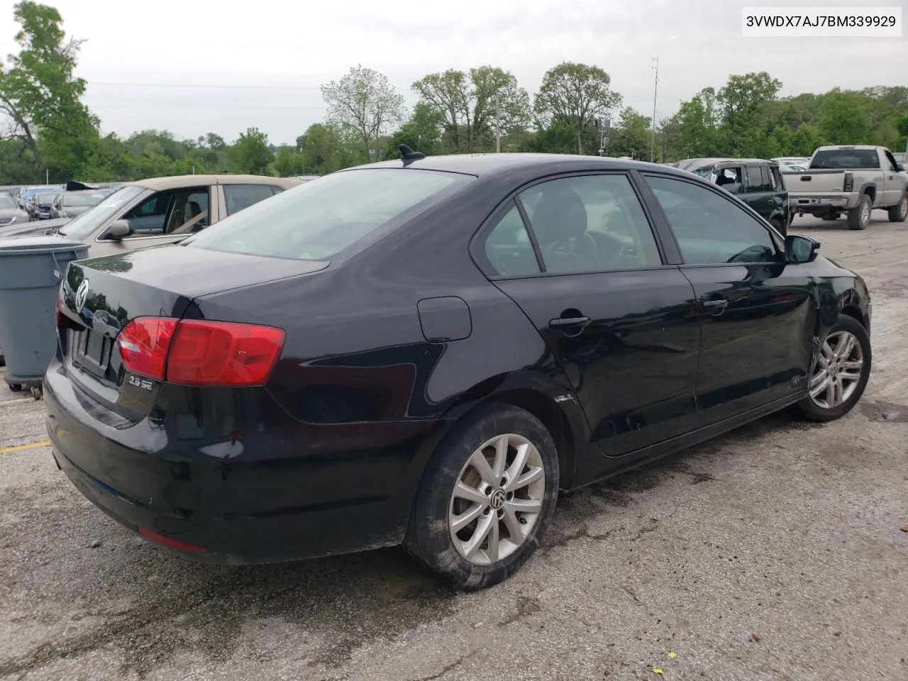 3VWDX7AJ7BM339929 2011 Volkswagen Jetta Se