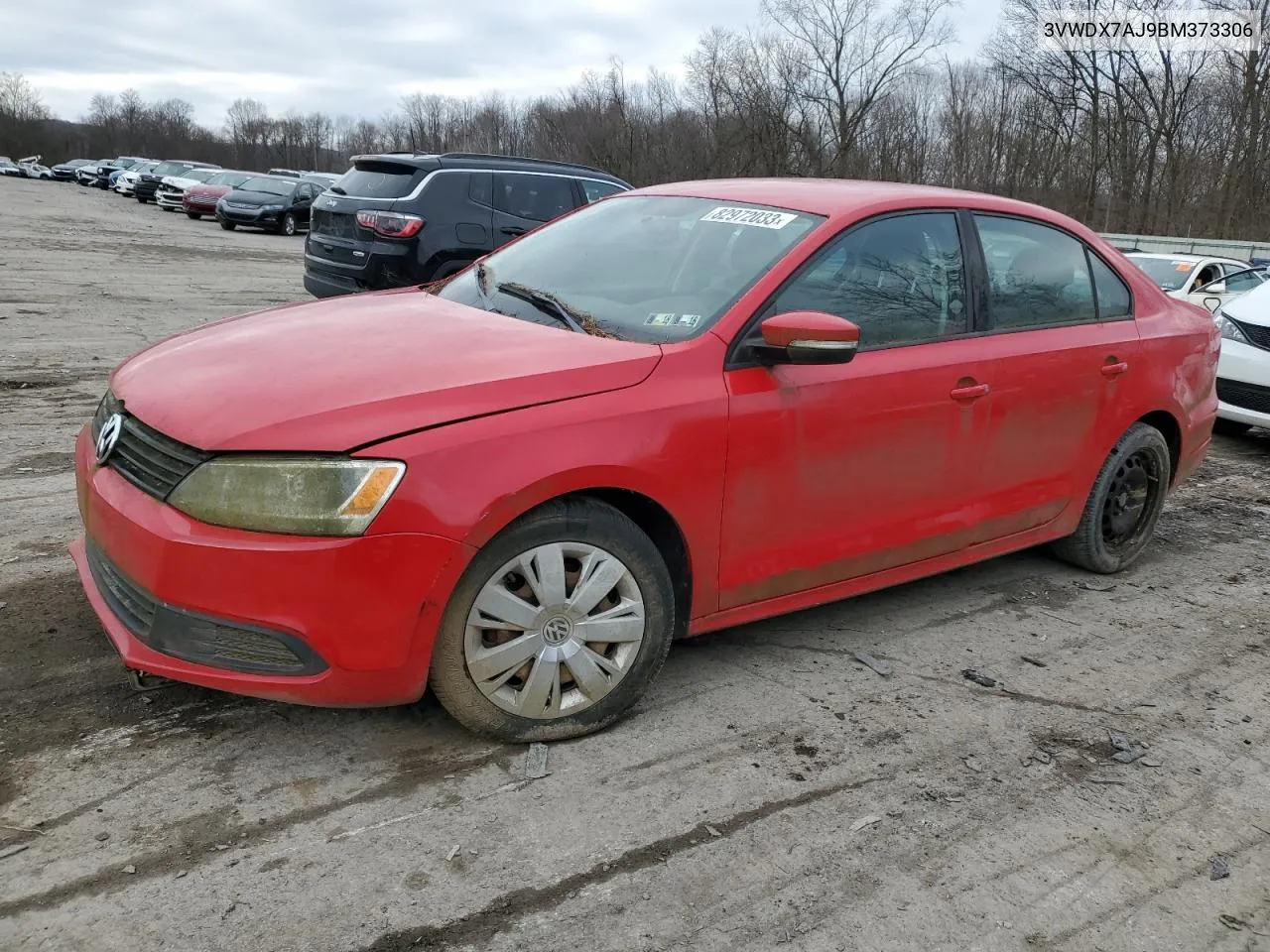 2011 Volkswagen Jetta Se VIN: 3VWDX7AJ9BM373306 Lot: 56058654