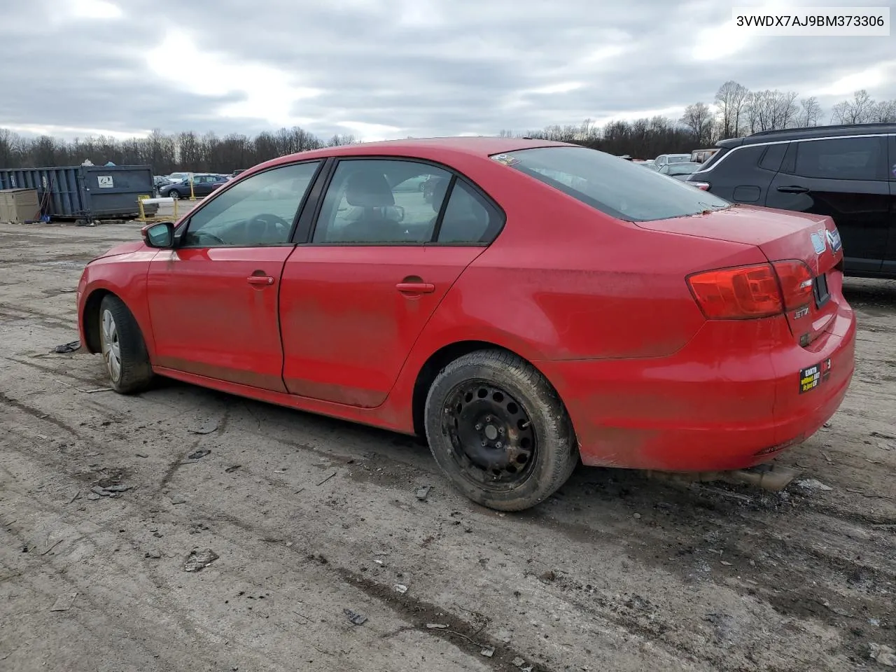 2011 Volkswagen Jetta Se VIN: 3VWDX7AJ9BM373306 Lot: 56058654