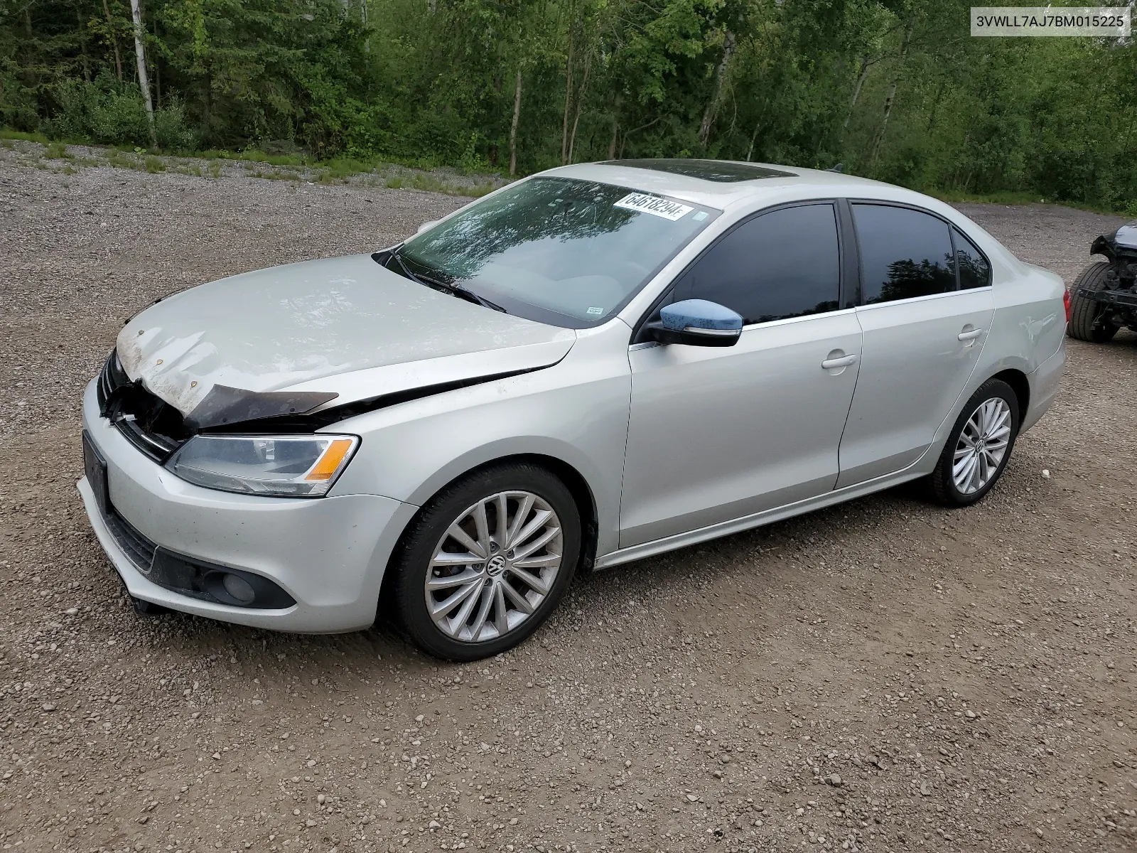 2011 Volkswagen Jetta Tdi VIN: 3VWLL7AJ7BM015225 Lot: 64618294