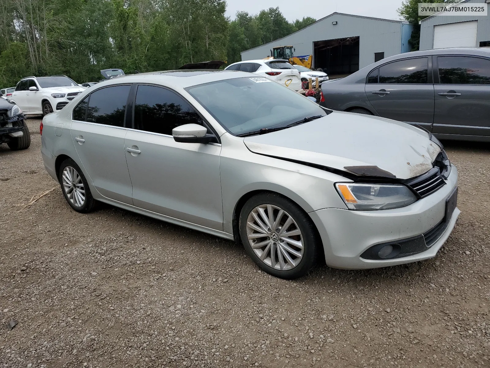 2011 Volkswagen Jetta Tdi VIN: 3VWLL7AJ7BM015225 Lot: 64618294