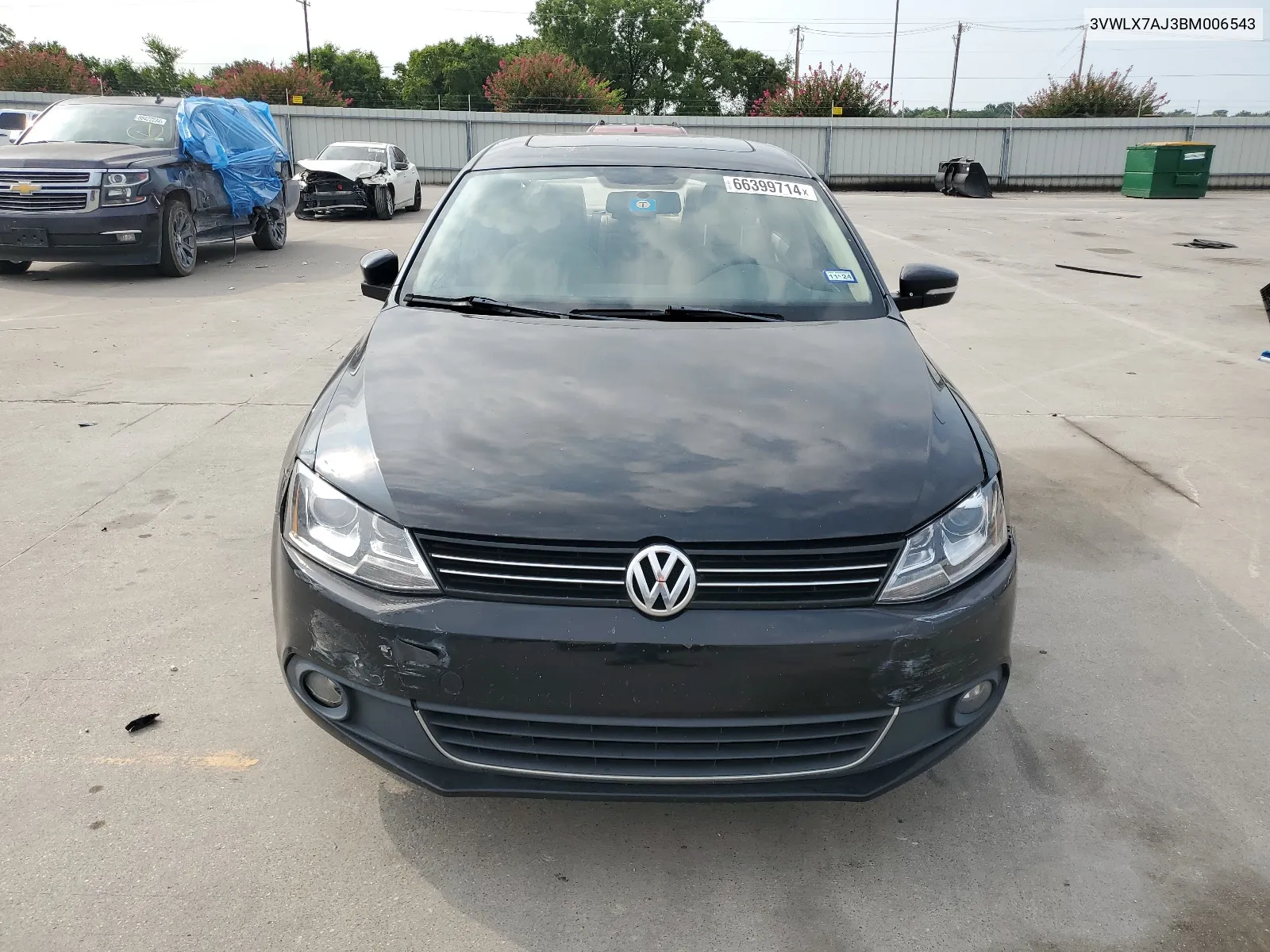 2011 Volkswagen Jetta Sel VIN: 3VWLX7AJ3BM006543 Lot: 66399714