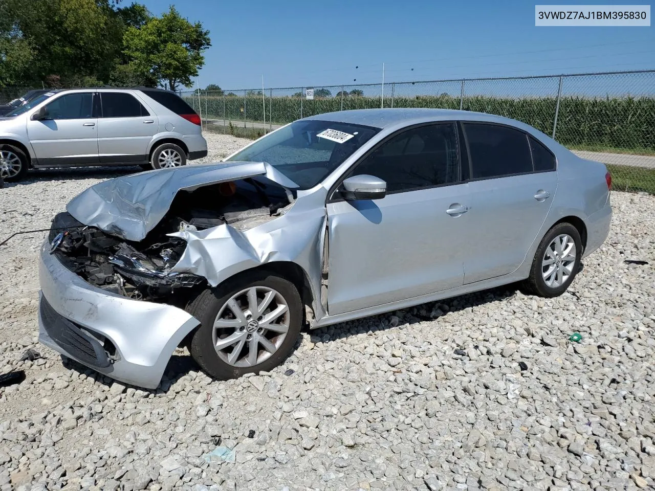 2011 Volkswagen Jetta Se VIN: 3VWDZ7AJ1BM395830 Lot: 67036004