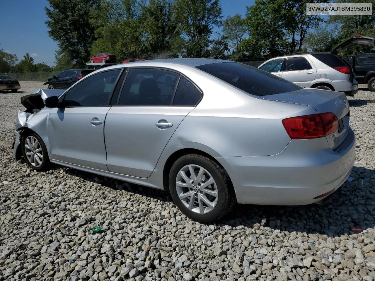 2011 Volkswagen Jetta Se VIN: 3VWDZ7AJ1BM395830 Lot: 67036004