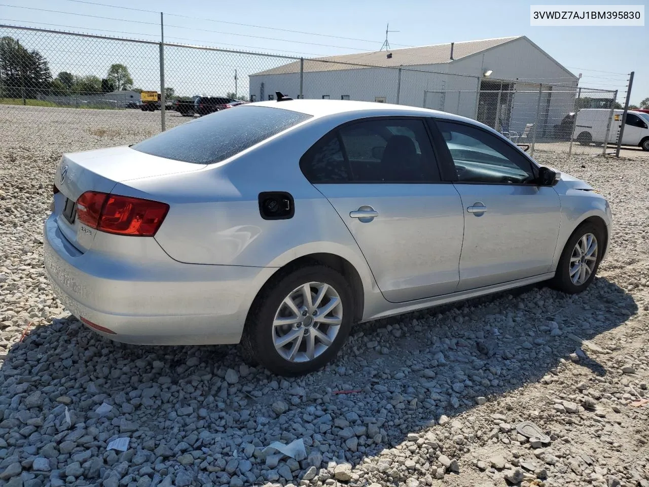 2011 Volkswagen Jetta Se VIN: 3VWDZ7AJ1BM395830 Lot: 67036004