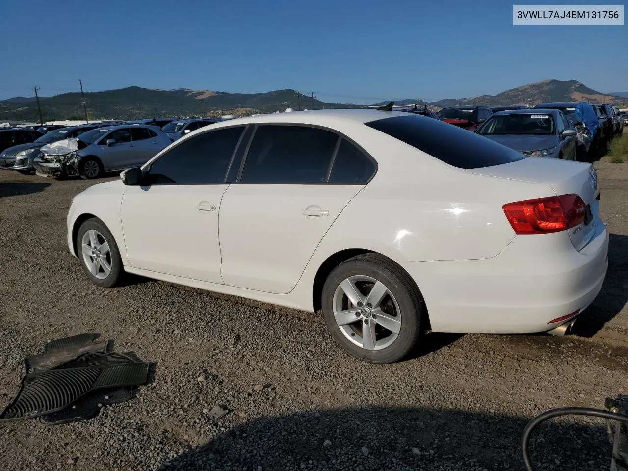 2011 Volkswagen Jetta Tdi VIN: 3VWLL7AJ4BM131756 Lot: 67922534